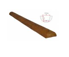  Декоративное полубревно Рустик 70*140мм Дуб, длина 1м