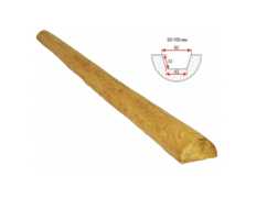 Полубревно декоративное Arno decor рустик, 50х100мм Сосна, длина 3 метра