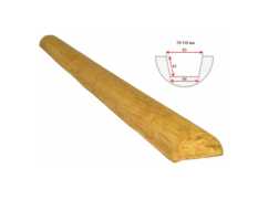 Декоративное полубревно Рустик 70*140мм Сосна, длина 2м