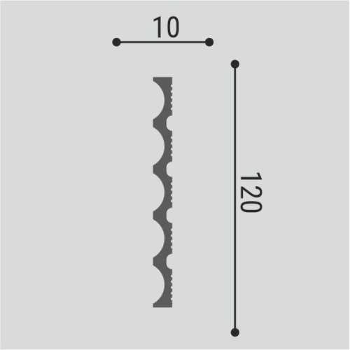 Фото Стеновая панель Bello Deco СП 21/3 полистирол (120 × 10 × 3000 мм)