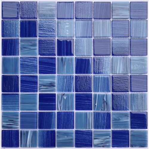 Фото Мозаика стеклянная Bonaparte Alaska dark blue 36х36 (304х304х4 мм)