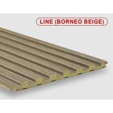 Стеновые панели ПВХ Line borneo beige, 140*8*2800 мм Стеновые панели ПВХ Line borneo beige, 140*8*2800 мм