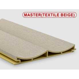 Стеновые панели ПВХ Master textile beige, 140*15*2800 мм Стеновые панели ПВХ Master textile beige, 140*15*2800 мм