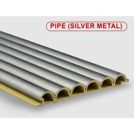 Стеновые панели ПВХ Pipe silver metal, 123*15*2800 мм Стеновые панели ПВХ Pipe silver metal, 123*15*2800 мм