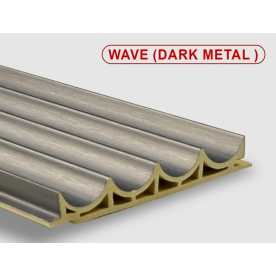 Стеновые панели ПВХ Wave dark metal , 100*15*2800 мм Стеновые панели ПВХ Wave dark metal , 100*15*2800 мм
