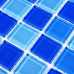 Маленькое фото Мозаика стеклянная Bonaparte Blue Wave-1, 25х25 (300х300х4 мм)