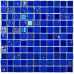 Маленькое фото Мозаика стеклянная Bonaparte Bondi dark blue-25, 25х25 (300х300х4 мм)