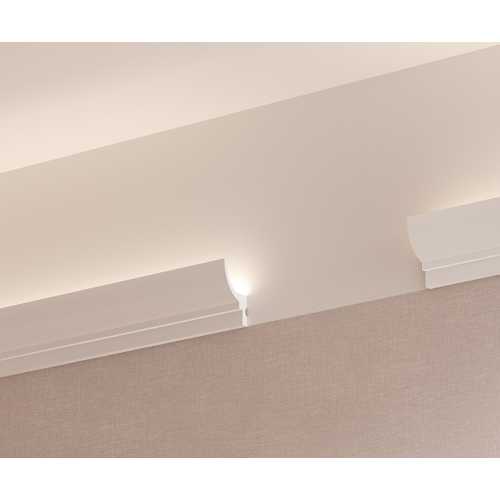 Фото Карниз под покраску Cosca КХ071 для подсветки (60х35х2000 мм) 