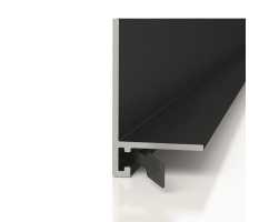 Микро плинтус Decaro МL15 Черный анод (15*26*2000)
