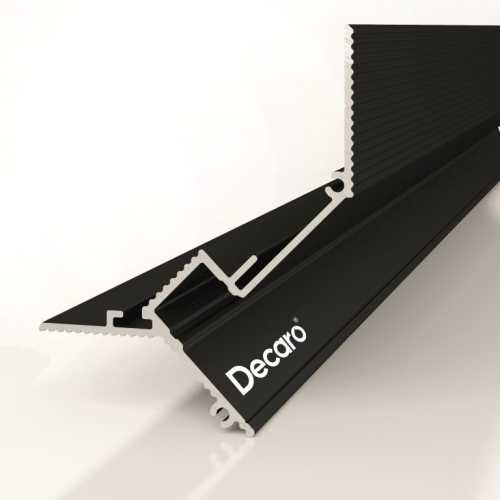 Фото Теневой потолочный профиль Decaro D005 Черный анод (35*12.5*2000)