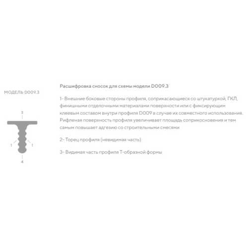 Фото Профиль разделительный Decaro D009.3 Черный анод (3*3000)