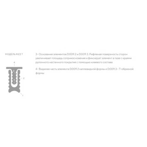 Фото Профиль разделительный Decaro RizzT Черный анод (3*3000)