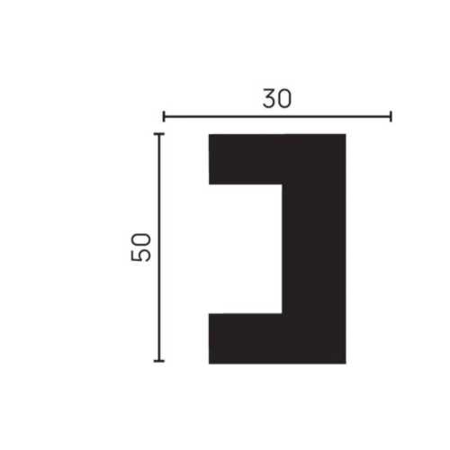 Фото Рейка молдинг Decor Dizayn 613-93SH (30х50х3000)