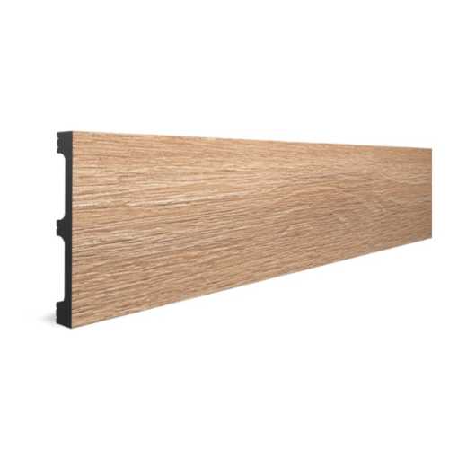 Фото  Плинтус напольный, влагостойкий Decor Dizayn 708-90SH (80*13*2400)