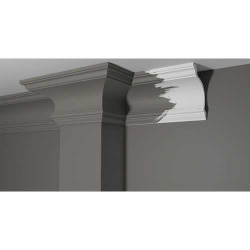 Фото Карниз под покраску из полистирола Decor Dizayn DD521 (155х103х2000 мм)