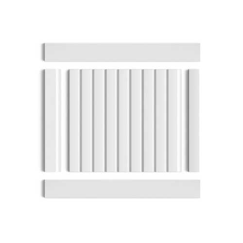 Фото Декоративная панель HIWOOD LV124 LONG NP под покраску (120 × 12 × 3000 мм)