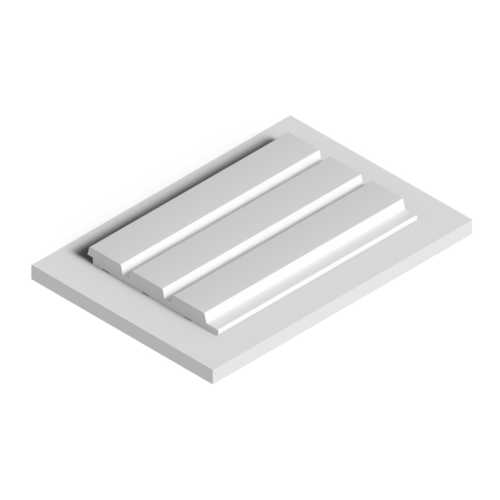 Фото Декоративная панель HIWOOD LV124 LONG NP под покраску (120 × 12 × 3000 мм)