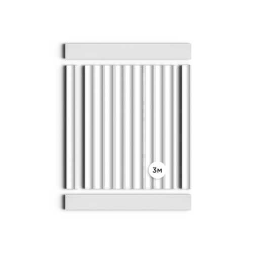 Фото Декоративная панель HIWOOD LV138 LONG NP под покраску (120 × 12 × 3000 мм)