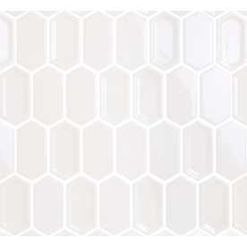 Мозаика керамическая Caramelle Crayon White glos glos 38х76 (278х304х8 мм)