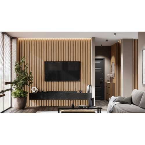 Фото Рейка для стены с отделкой МДФ Ликорн B302-14 Ясень выбеленный, 40*16*2800 мм (1 уп=10 шт)