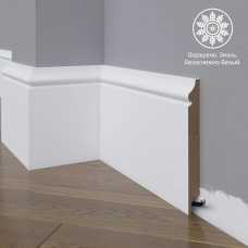 Белый плинтус напольный МДФ Madest Decor 12-150-18 крашеный (150х18х2400 мм) Белый плинтус напольный МДФ Madest Decor 12-150-18 крашеный (150х18х2400 мм)
