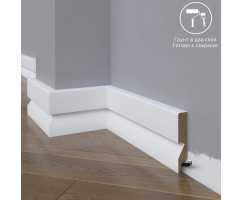 Плинтус напольный под покраску 29-083-18 Madest Decor MDF (83х18х2400 мм)