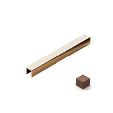 Профиль П-образный латунь 10x10 мм Neexy PVL83-04 Антик бронза светлая, 2.7 метра