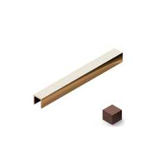 Профиль П-образный латунь 10x10 мм Neexy PVL83-05 Антик медь светлая, 2.7 метра