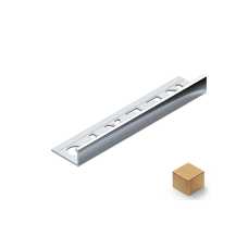 Профиль L-образный алюминий 10 мм Neexy PV02-04 (золото матовое), 2.7 метра