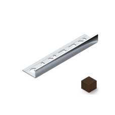 Профиль L-образный алюминий 10 мм Neexy PV02-47 (темная бронза матовая), 2.7 метра