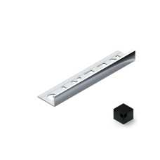 Профиль L-образный алюминий 10 мм Neexy PV02-19 (черный блестящий), 2.7 метра