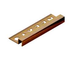 Профиль для плитки внешний латунь 10 мм Neexy PVL31-03 Брашированная, 2.7 метра