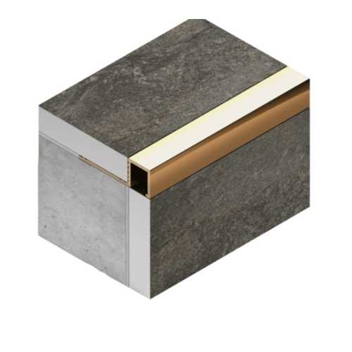 Фото Профиль для плитки внешний латунь 10 мм Neexy PVL31-03 Брашированная, 2.7 метра