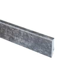 Плинтус напольный, широкий, композитный Neuhofer Holz Темно-серый K02110L 714923, 59х17 мм