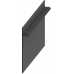 Маленькое фото Плинтус скрытого монтажа алюминиевый, анодированный Pro Design 323 Черный (80*12*2700)