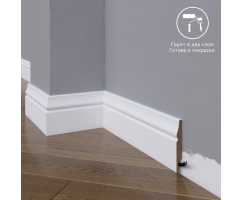 Плинтус напольный под покраску 04-072-12 Madest Decor MDF (72х12х2400 мм) Плинтус напольный под покраску 04-072-12 Madest Decor MDF (72х12х2400 мм)