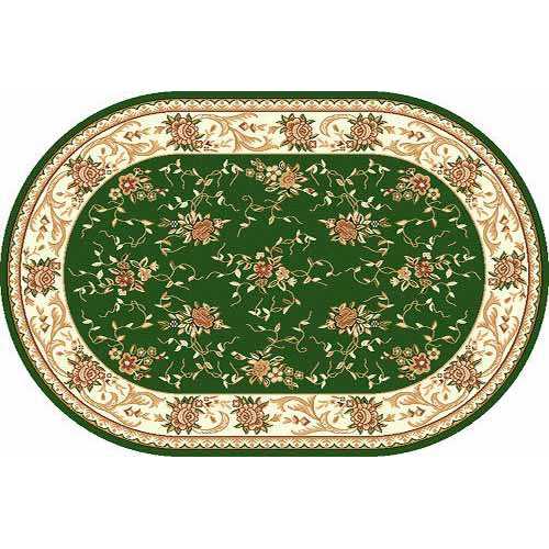 Фото Ковер Merinos Laguna 5444 green овал 0,80*1,50