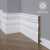Белый плинтус напольный МДФ Madest Decor 24-150-18 крашеный (150х18х2400 мм)