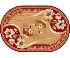 Ковер Merinos Laguna d187 RED 1,50*3,00 овал