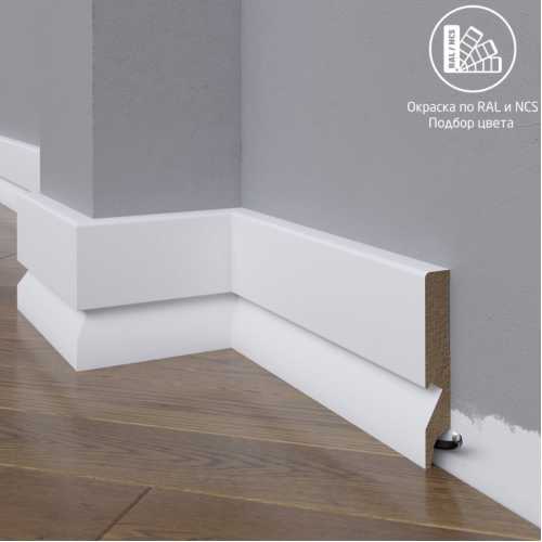 Фото Плинтус напольный МДФ Madest Decor 29-100-18 крашеный по RAL/NCS (100х18х2400 мм)