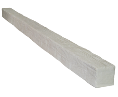 Балка декоративная из полиуретана Arno Decor Рустик 100х100мм Белая, длина 1м
