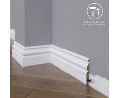 Плинтус напольный под покраску 11-072-12 Madest Decor MDF (72х12х2400 мм)