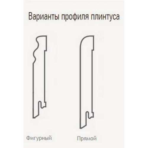 Фото  Плинтус напольный  шпонированный, широкий Finitura Дуб, 120*30 мм (фигурный)
