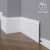 Плинтус напольный под покраску 04-120-12 Madest Decor MDF (120х12х2400 мм)
