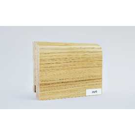 Плинтус напольный шпонированный, широкий Finitura Дуб, 83*19 мм