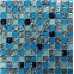 Маленькое фото Мозаика стеклянная Bonaparte Satin Blue 23х23 (300х300х8 мм)