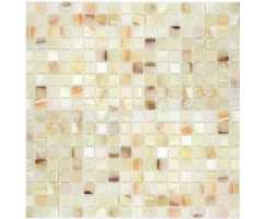 Мозаика из натурального камня Caramelle Onice Jade Bianco POL 15х15 (298х298х7 мм)