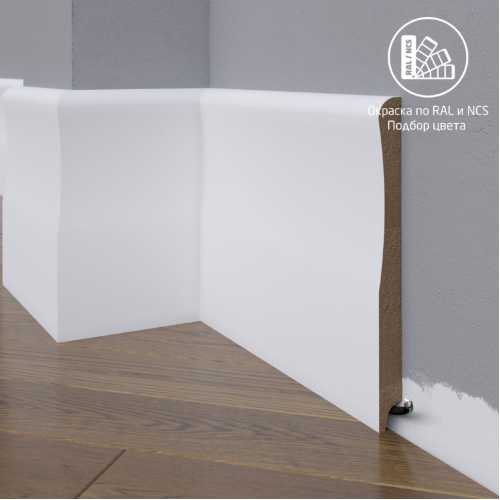 Фото Плинтус напольный МДФ Madest Decor 23-185-18 крашеный по RAL/NCS (185х18х2400 мм)