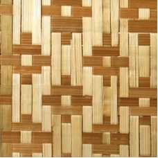 Стеновые бамбуковые панели Цветы коричневые, 1900*1000 мм (однослойные)