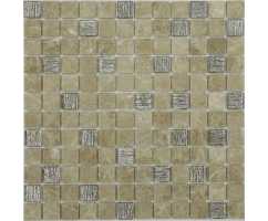 Мозаика стеклянная Caramelle Silk Way Bronze Velour 23х23 (298х298х4 мм)